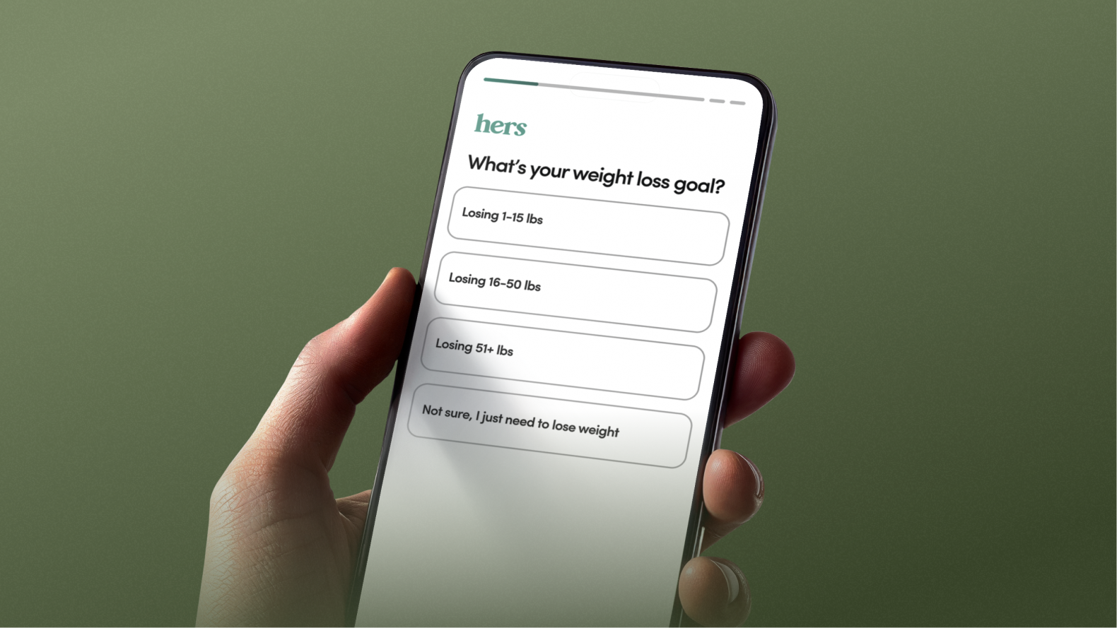 Health questionnaire on phone